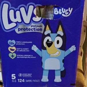 Luvs Bluey Diapers Partial Box